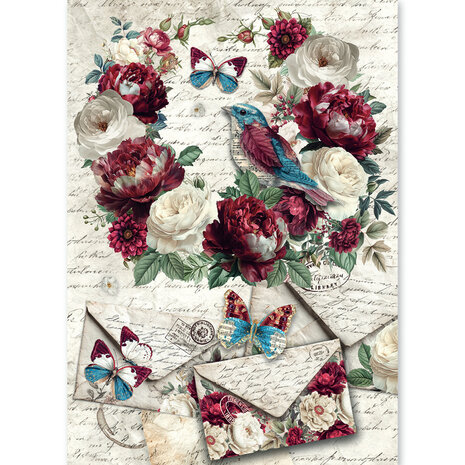 Ciao Bella Bohemian Burgundy A5 Rice Paper Mixed (8pcs) (CBRS046) Ciao Bella Bohemian Burgundy A5 Rice Paper Mixed (8pcs) (CBRS046)