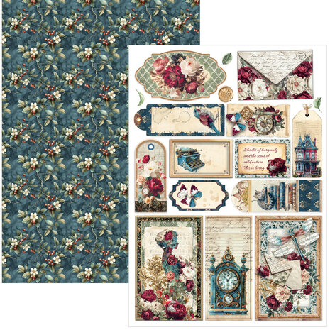 Ciao Bella Bohemian Burgundy A4 Creative Pad (9pcs) (CBCL099) Ciao Bella Bohemian Burgundy A4 Creative Pad (9pcs) (CBCL099)