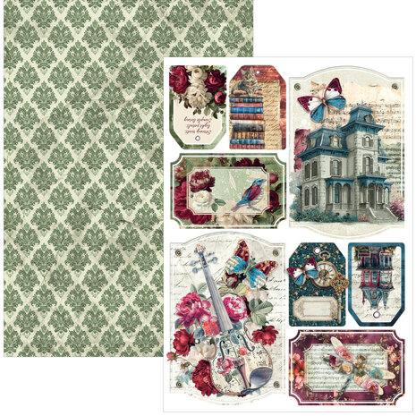 Ciao Bella Bohemian Burgundy A4 Creative Pad (9pcs) (CBCL099) Ciao Bella Bohemian Burgundy A4 Creative Pad (9pcs) (CBCL099)