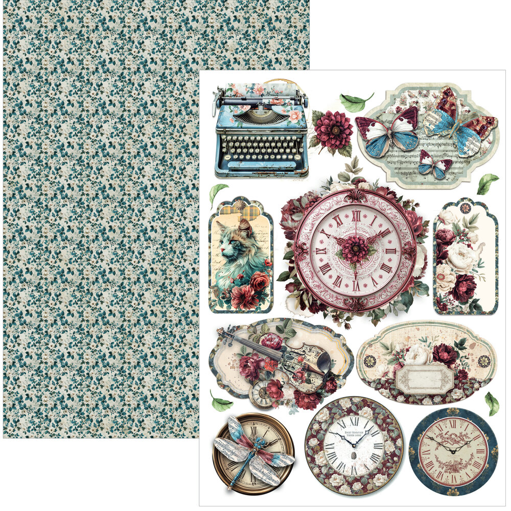 Ciao Bella Bohemian Burgundy A4 Creative Pad (9pcs) (CBCL099) Ciao Bella Bohemian Burgundy A4 Creative Pad (9pcs) (CBCL099)