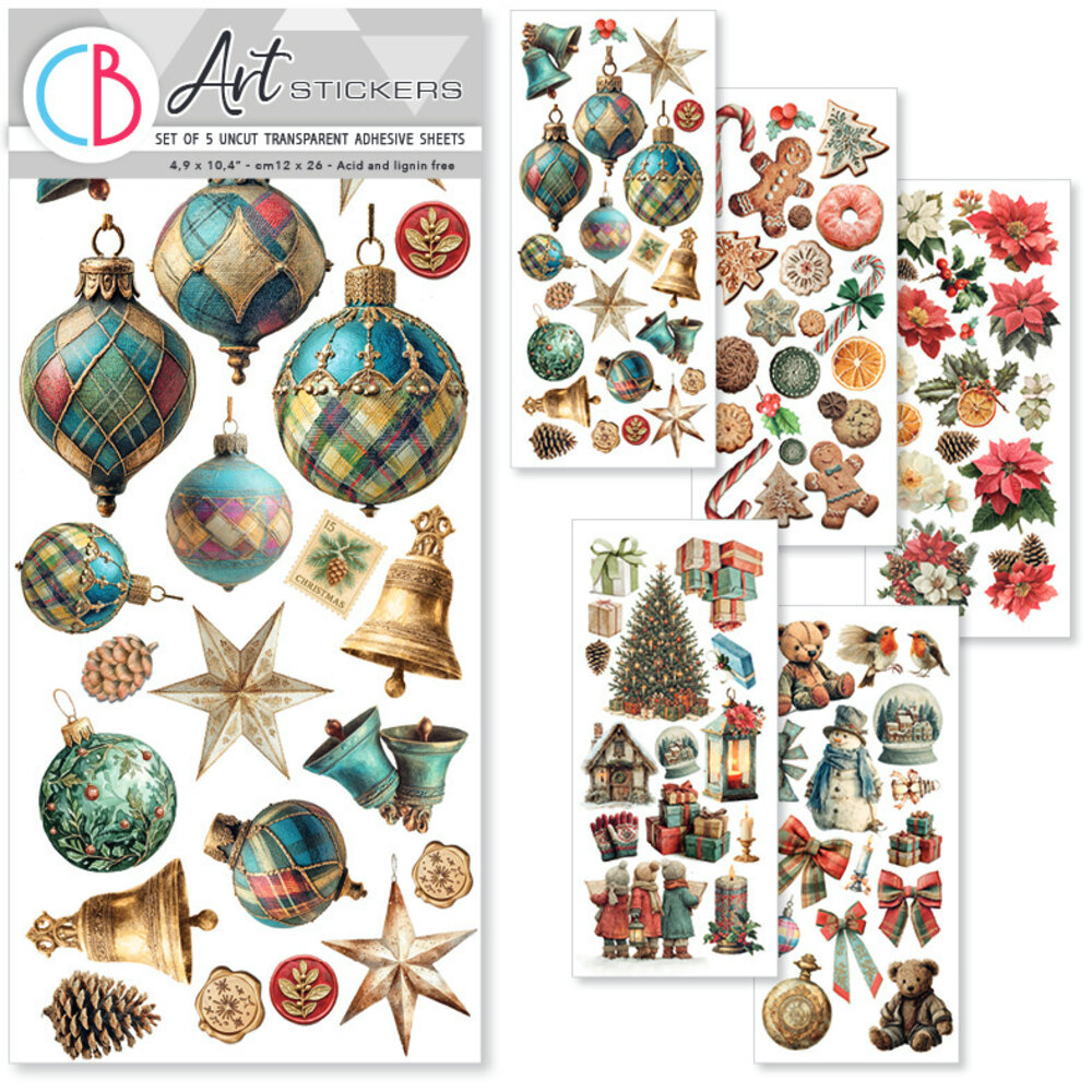 Ciao Bella Merry & Bright Transparent Adhesive Sheets (5pcs) (CBI017) Ciao Bella Merry & Bright Transparent Adhesive Sheets (5pcs) (CBI017)