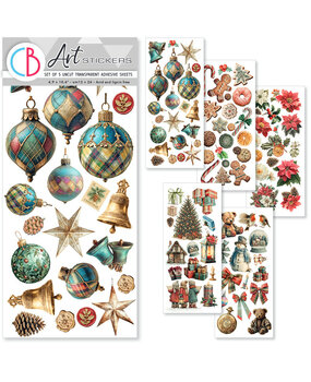 Ciao Bella Merry & Bright Transparent Adhesive Sheets (5pcs) (CBI017)