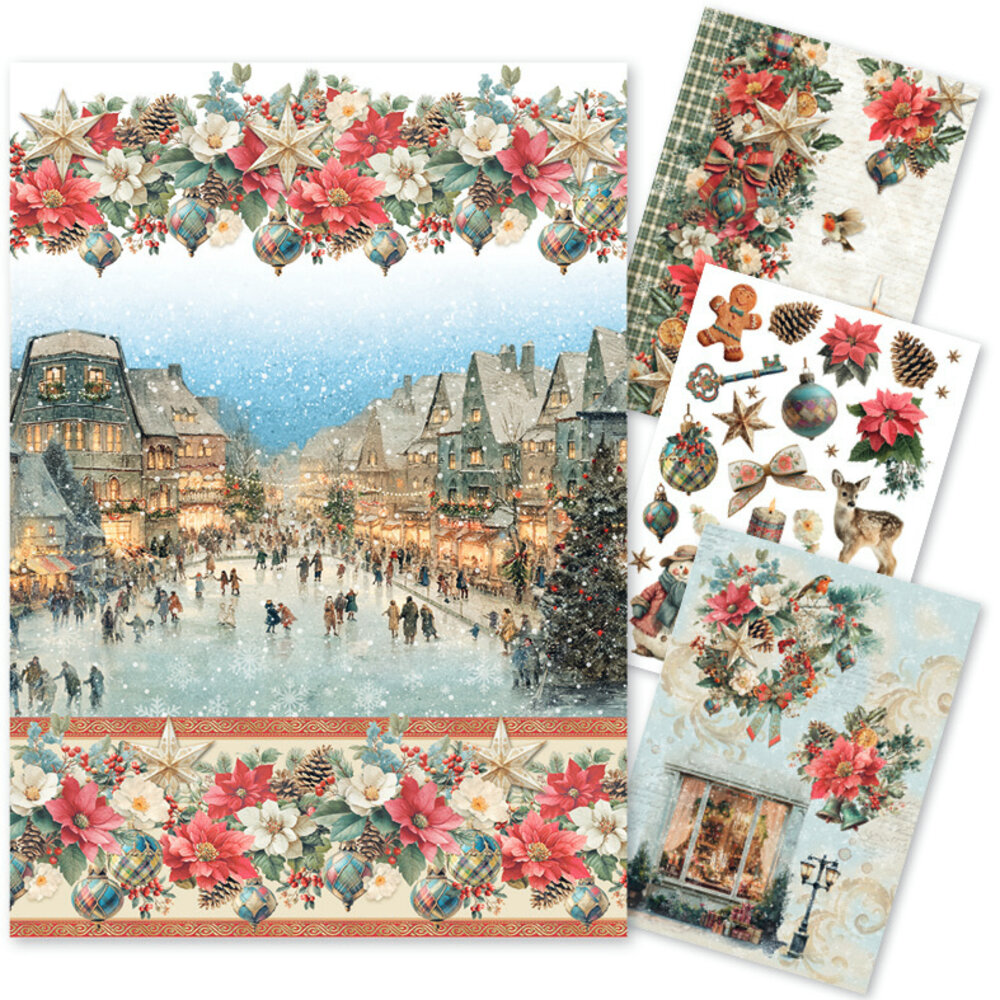 Ciao Bella Merry & Bright A4 Rice Paper Mixed (4pcs) (CBRA014) Ciao Bella Merry & Bright A4 Rice Paper Mixed (4pcs) (CBRA014)