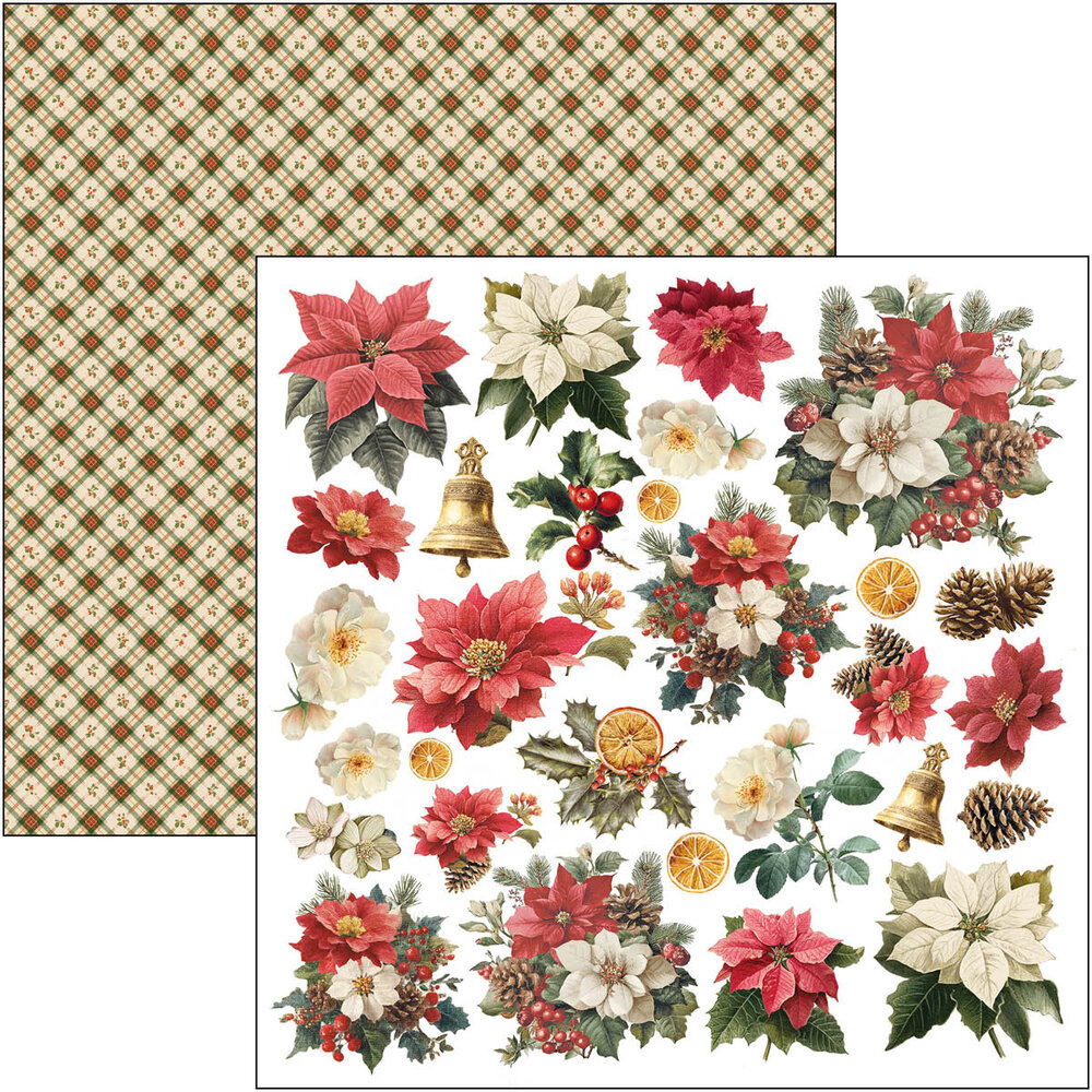 Ciao Bella Merry & Bright 8x8 Inch Paper Pad (12pcs) (CBH098) Ciao Bella Merry & Bright 8x8 Inch Paper Pad (12pcs) (CBH098)