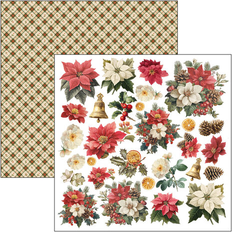 Ciao Bella Merry & Bright 8x8 Inch Paper Pad (12pcs) (CBH098) Ciao Bella Merry & Bright 8x8 Inch Paper Pad (12pcs) (CBH098)
