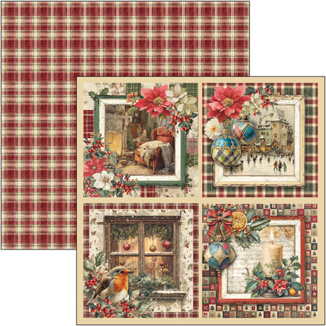 Ciao Bella Merry & Bright 8x8 Inch Paper Pad (12pcs) (CBH098) Ciao Bella Merry & Bright 8x8 Inch Paper Pad (12pcs) (CBH098)