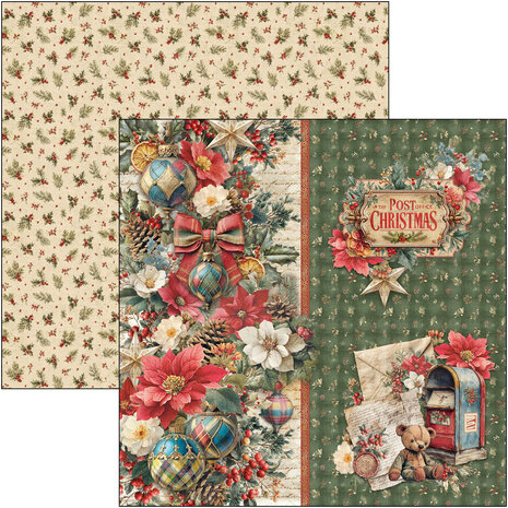 Ciao Bella Merry & Bright 8x8 Inch Paper Pad (12pcs) (CBH098) Ciao Bella Merry & Bright 8x8 Inch Paper Pad (12pcs) (CBH098)