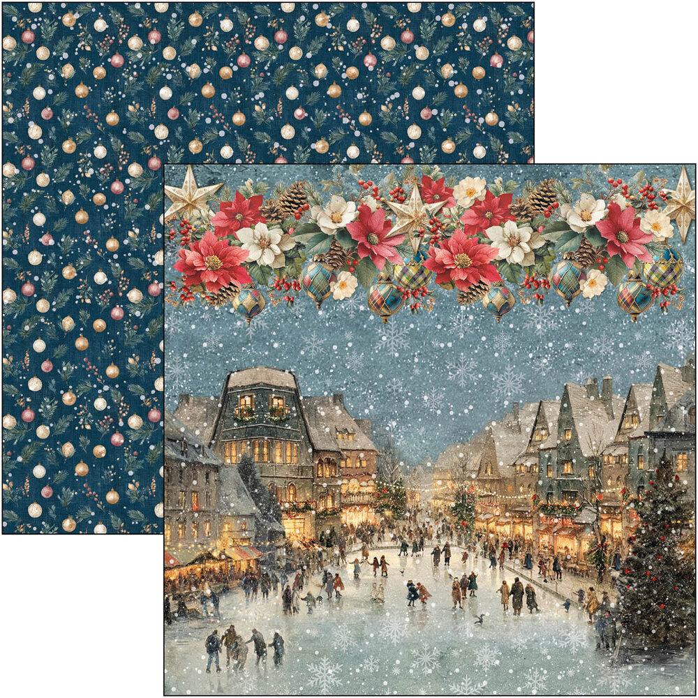 Ciao Bella Merry & Bright 8x8 Inch Paper Pad (12pcs) (CBH098) Ciao Bella Merry & Bright 8x8 Inch Paper Pad (12pcs) (CBH098)