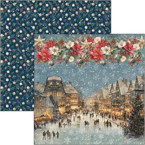 Ciao Bella Merry & Bright 8x8 Inch Paper Pad (12pcs) (CBH098) Ciao Bella Merry & Bright 8x8 Inch Paper Pad (12pcs) (CBH098)