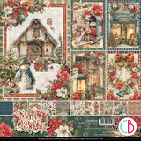 Ciao Bella Merry & Bright 12x12 Inch Paper Pad (12pcs) (CBPM098)