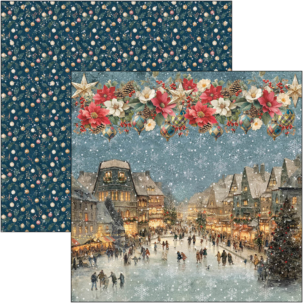 Ciao Bella Merry & Bright 12x12 Inch Paper Pad (12pcs) (CBPM098) Ciao Bella Merry & Bright 12x12 Inch Paper Pad (12pcs) (CBPM098)