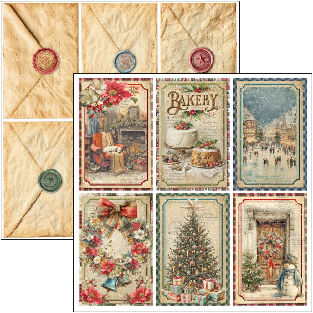 Ciao Bella Merry & Bright 12x12 Inch Paper Pad (12pcs) (CBPM098) Ciao Bella Merry & Bright 12x12 Inch Paper Pad (12pcs) (CBPM098)
