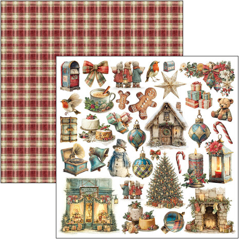 Ciao Bella Merry & Bright 12x12 Inch Paper Pad (12pcs) (CBPM098) Ciao Bella Merry & Bright 12x12 Inch Paper Pad (12pcs) (CBPM098)