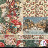 Ciao Bella Merry & Bright 12x12 Inch Patterns Pad (8pcs) (CBT098)