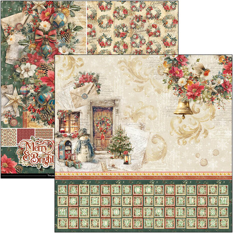 Ciao Bella Merry & Bright 12x12 Inch Patterns Pad (8pcs) (CBT098) Ciao Bella Merry & Bright 12x12 Inch Patterns Pad (8pcs) (CBT098)