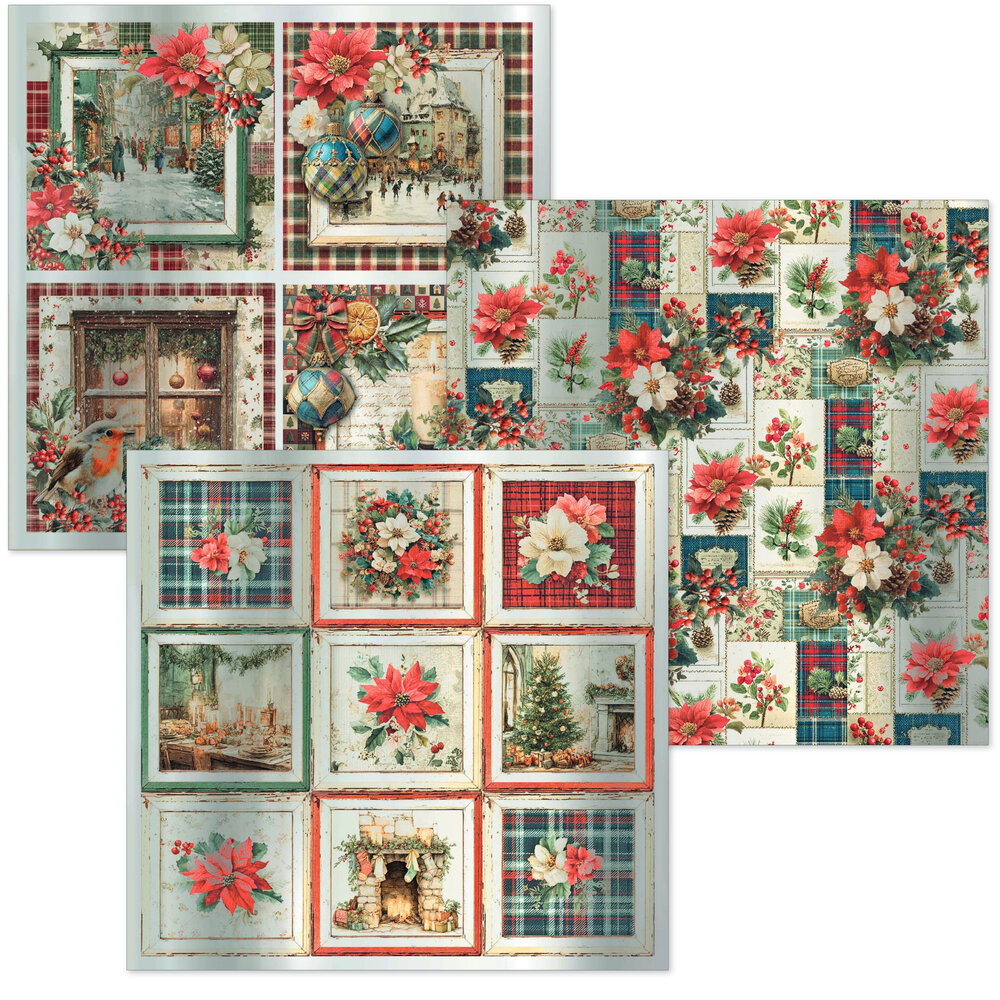 Ciao Bella Merry & Bright 6x6 Inch Deluxe Paper Silver & Vellum Dual Pack Mixed (6pcs) (CBXQ011) Ciao Bella Merry & Bright 6x6 Inch Deluxe Paper Silver & Vellum Dual Pack Mixed (6pcs) (CBXQ011)
