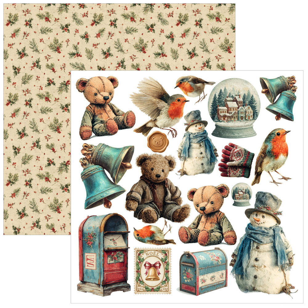 Ciao Bella Merry & Bright 6x6 Inch Fussy Cut Pad (24pcs) (CBQE098) Ciao Bella Merry & Bright 6x6 Inch Fussy Cut Pad (24pcs) (CBQE098)