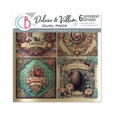 Ciao Bella The Chocolate Factory 6x6 Inch Deluxe Paper Silver & Vellum Dual Pack Mixed (6pcs) (CBXQ013)