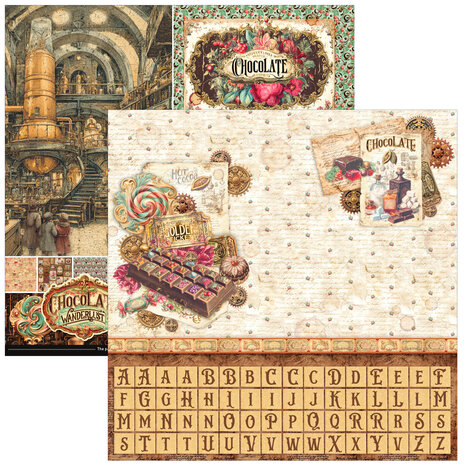 Ciao Bella The Chocolate Factory 12x12 Inch Patterns Pad (8pcs) (CBT100) Ciao Bella The Chocolate Factory 12x12 Inch Patterns Pad (8pcs) (CBT100)