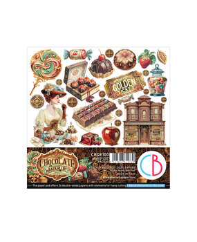 Ciao Bella The Chocolate Factory 6x6 Inch Fussy Cut Pad (24pcs) (CBQE100)