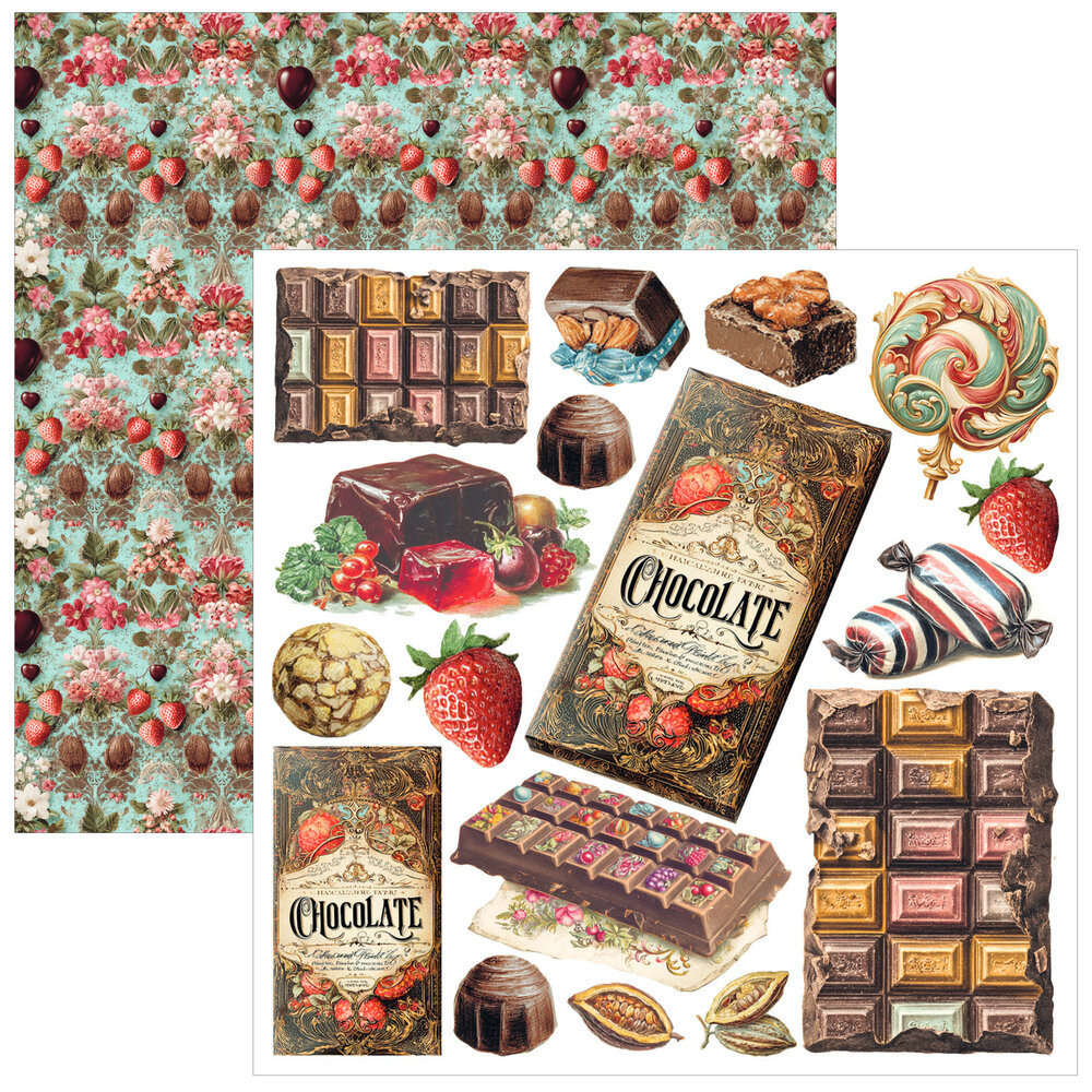 Ciao Bella The Chocolate Factory 6x6 Inch Fussy Cut Pad (24pcs) (CBQE100) Ciao Bella The Chocolate Factory 6x6 Inch Fussy Cut Pad (24pcs) (CBQE100)