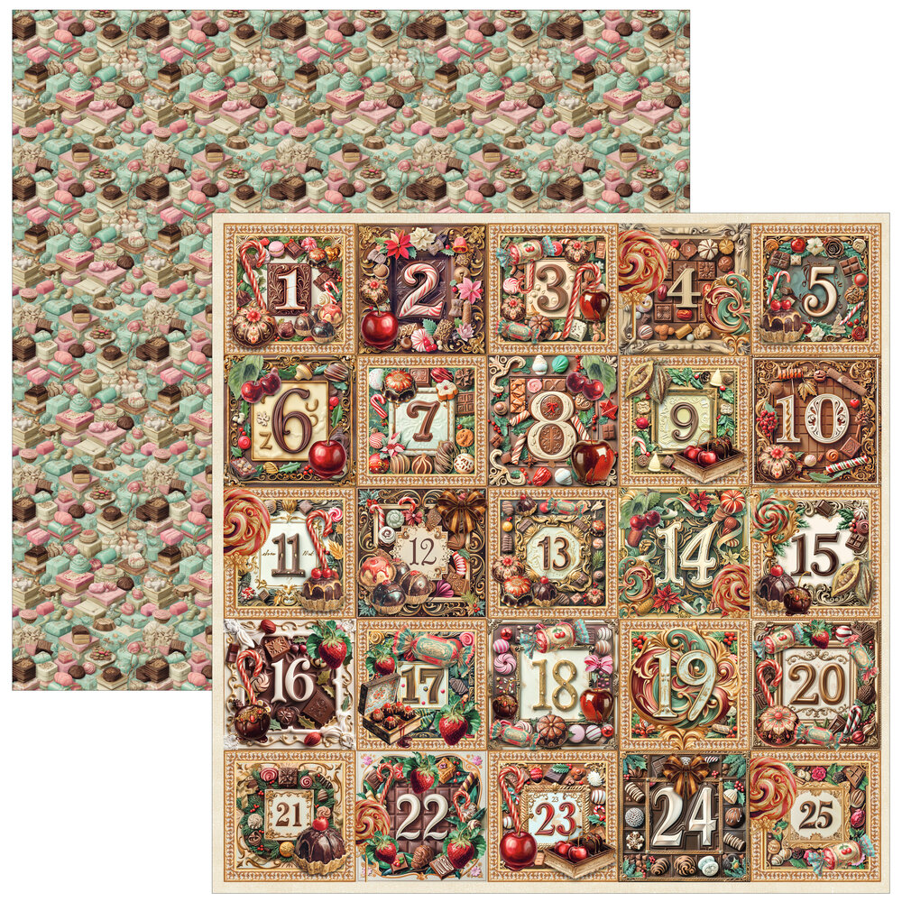 Ciao Bella The Chocolate Factory 12x12 Inch Patterns Pad (8pcs) (CBT100) Ciao Bella The Chocolate Factory 12x12 Inch Patterns Pad (8pcs) (CBT100)