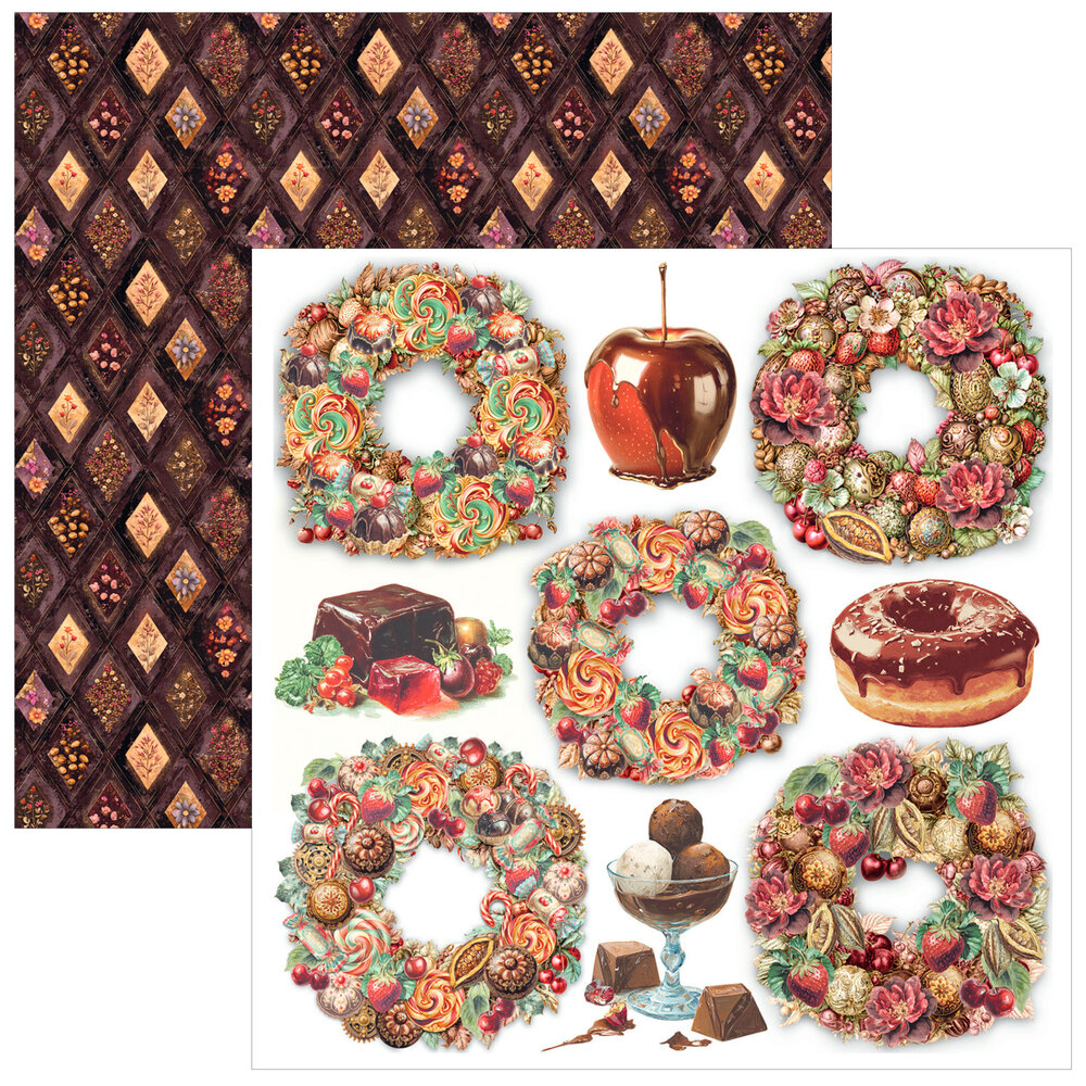 Ciao Bella The Chocolate Factory 6x6 Inch Fussy Cut Pad (24pcs) (CBQE100) Ciao Bella The Chocolate Factory 6x6 Inch Fussy Cut Pad (24pcs) (CBQE100)