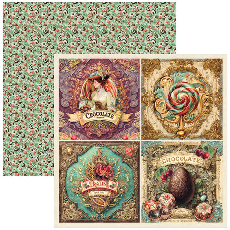 Ciao Bella The Chocolate Factory 8x8 Inch Paper Pad (12pcs) (CBH100) Ciao Bella The Chocolate Factory 8x8 Inch Paper Pad (12pcs) (CBH100)