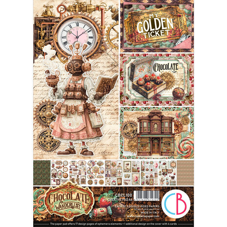 Ciao Bella The Chocolate Factory A4 Creative Pad (9pcs) (CBCL100) Ciao Bella The Chocolate Factory A4 Creative Pad (9pcs) (CBCL100)