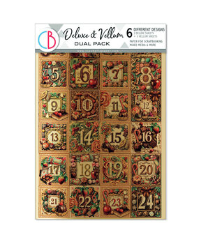Ciao Bella The Chocolate Factory A4 Deluxe Paper Silver & Vellum Dual Pack Mixed (6pcs) (CBX013)