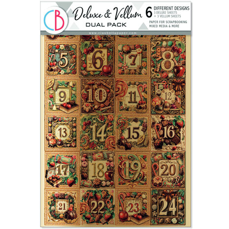 Ciao Bella The Chocolate Factory A4 Deluxe Paper Silver & Vellum Dual Pack Mixed (6pcs) (CBX013) Ciao Bella The Chocolate Factory A4 Deluxe Paper Silver & Vellum Dual Pack Mixed (6pcs) (CBX013)