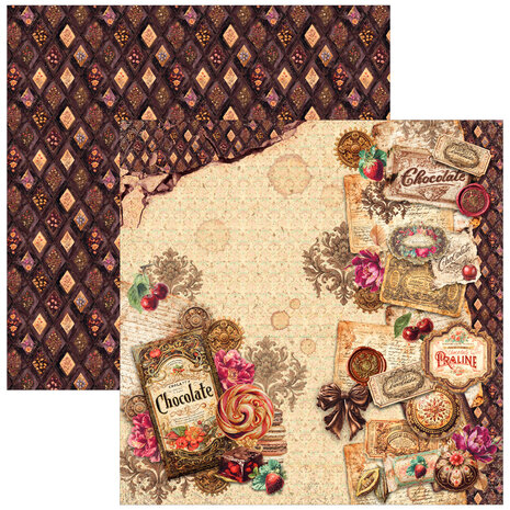 Ciao Bella The Chocolate Factory 8x8 Inch Paper Pad (12pcs) (CBH100) Ciao Bella The Chocolate Factory 8x8 Inch Paper Pad (12pcs) (CBH100)