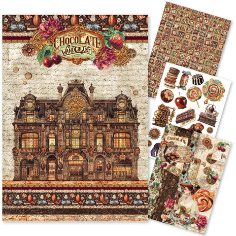 Ciao Bella The Chocolate Factory A4 Rice Paper Mixed (4pcs) (CBRA016) Ciao Bella The Chocolate Factory A4 Rice Paper Mixed (4pcs) (CBRA016)