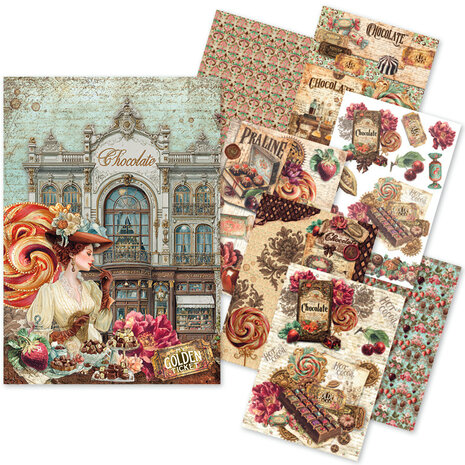 Ciao Bella The Chocolate Factory A5 Rice Paper Mixed (8pcs) (CBRS047) Ciao Bella The Chocolate Factory A5 Rice Paper Mixed (8pcs) (CBRS047)