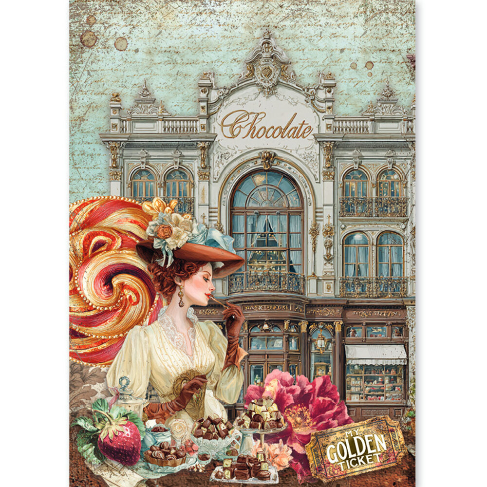 Ciao Bella The Chocolate Factory A5 Rice Paper Mixed (8pcs) (CBRS047) Ciao Bella The Chocolate Factory A5 Rice Paper Mixed (8pcs) (CBRS047)