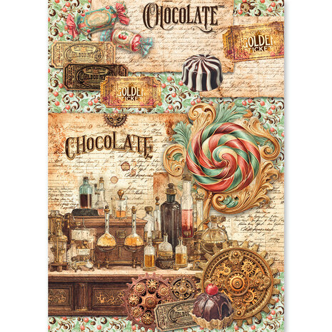 Ciao Bella The Chocolate Factory A5 Rice Paper Mixed (8pcs) (CBRS047) Ciao Bella The Chocolate Factory A5 Rice Paper Mixed (8pcs) (CBRS047)