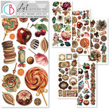 Ciao Bella The Chocolate Factory Transparent Adhesive Sheets (5pcs) (CBI019)