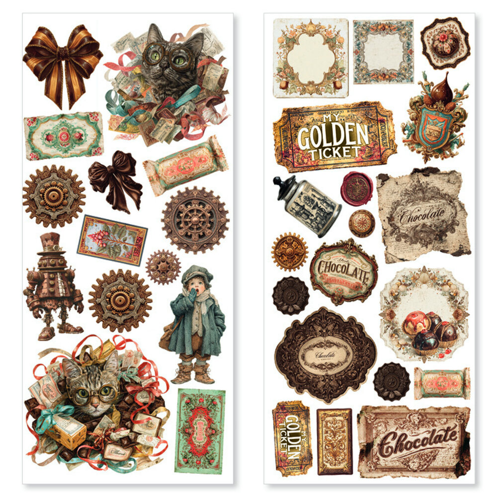 Ciao Bella The Chocolate Factory Transparent Adhesive Sheets (5pcs) (CBI019)