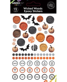 Arden Creative Studio Wicked Woods Epoxy Stickers (72pcs) by Katie Pertiet (ACSES0003)