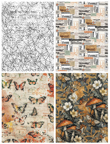 Arden Creative Studio Wicked Woods 6x8 Inch Decoupage Paper (12pcs) by Katie Pertiet (ACSDP0005) Arden Creative Studio Wicked Woods 6x8 Inch Decoupage Paper (12pcs) by Katie Pertiet (ACSDP0005)
