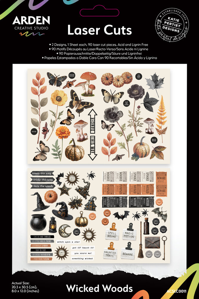 Arden Creative Studio Wicked Woods Laser Cuts (90pcs) by Katie Pertiet (ACSLC0011) Arden Creative Studio Wicked Woods Laser Cuts (90pcs) by Katie Pertiet (ACSLC0011)
