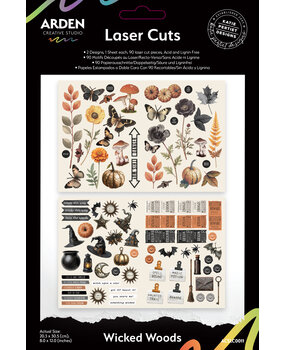 Arden Creative Studio Wicked Woods Laser Cuts (90pcs) by Katie Pertiet (ACSLC0011)