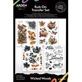 Arden Creative Studio Wicked Woods 6x8 Inch Rub-On Transfer Set by Katie Pertiet (ACSRO0012)