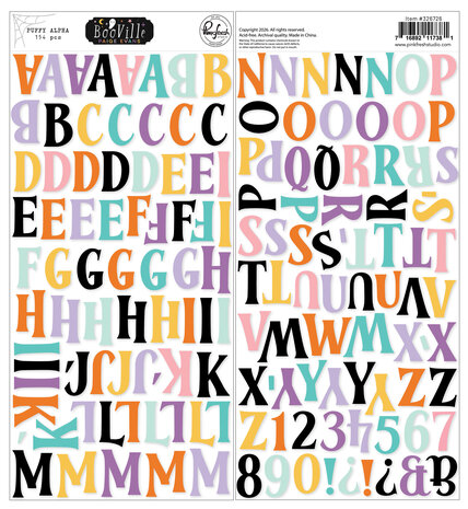Pinkfresh Studio BooVille Puffy Alpha Stickers by Paige Evans (326726) Pinkfresh Studio BooVille Puffy Alpha Stickers by Paige Evans (326726)
