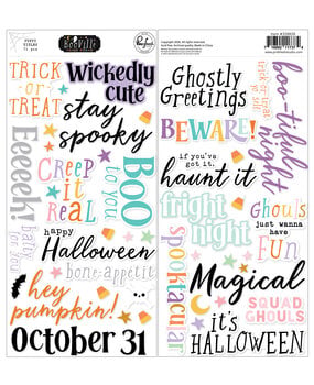 Pinkfresh Studio BooVille Puffy Titles by Paige Evans (326626)