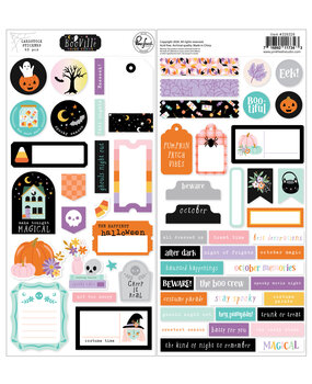 Pinkfresh Studio BooVille Cardstock Stickers by Paige Evans (326326)