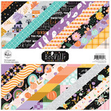 Pinkfresh Studio BooVille 12x12 Inch Paper Pack Double-Sided (12pcs) by Paige Evans (325926)