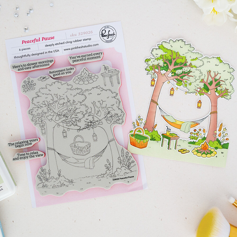 Pinkfresh Studio Quiet Moments Cling Stamp Peaceful Pause by Inna Moreva (329026) Pinkfresh Studio Quiet Moments Cling Stamp Peaceful Pause by Inna Moreva (329026)