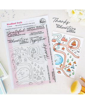 Pinkfresh Studio Quiet Moments Stamp Woodland Trails by Inna Moreva (329826)