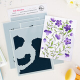 Pinkfresh Studio Quiet Moments Stencil Soft Meadow by Inna Moreva (330226)